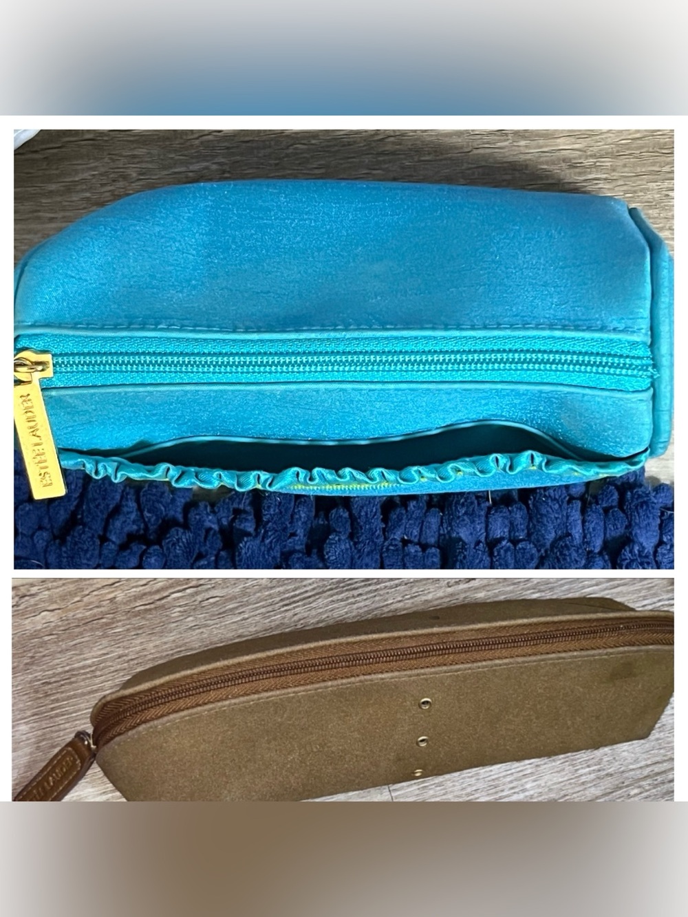 Lot Of 2 Vintage Estée Lauder Cosmetic Bags